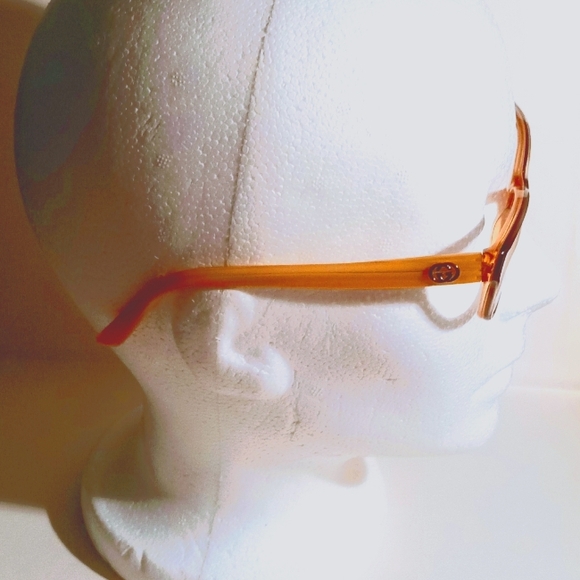 Vintage Gucci Eyeglasses GG 3151 RS8 Brown Coral Rectangular Frame Eyeglasses - Picture 8 of 10